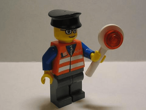 LEGO Advent Calendar 2005, City (Day 12) - Train Worker (7324-13) set, 2005