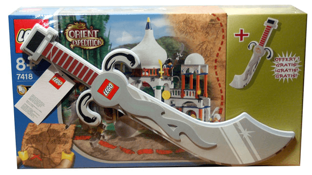 LEGO Scorpion Palace and Foam Scimitar (7418-2) set, 2003