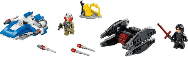 LEGO A-Wing vs. TIE Silencer Microfighters (75196-1) set, 2018