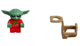 LEGO Advent Calendar 2021, Star Wars (Day 22) - Din Grogu / The Child / 'Baby Yoda' in Holiday Sweater and Scarf (75307-23) set