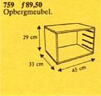 LEGO Storage Cabinet (759-1) set, 1984