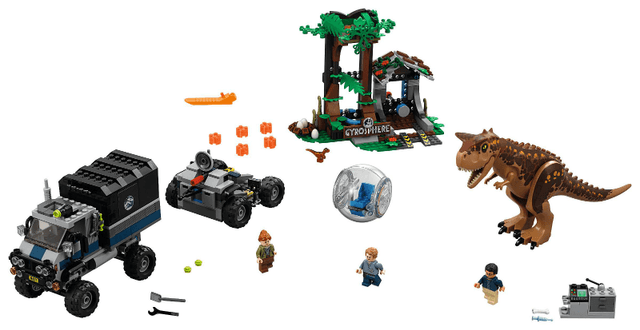 LEGO Carnotaurus Gyrosphere Escape (75929-1) set, 2018