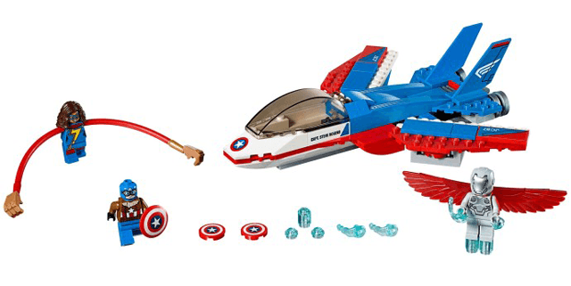 LEGO Captain America Jet Pursuit (76076-1) set, 2017