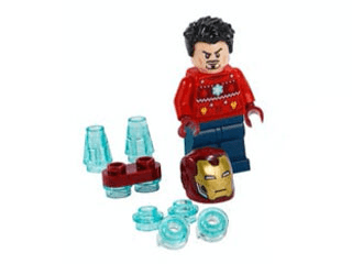 LEGO Advent Calendar 2021, Super Heroes, The Avengers (Day  1) - Iron Man in Holiday Sweater (76196-2) set, 2021