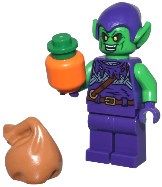 LEGO Advent Calendar 2024, Super Heroes, Spider-Man (Day 19) - Green Goblin with Pumpkin and Bag (76293-20) set, 2024