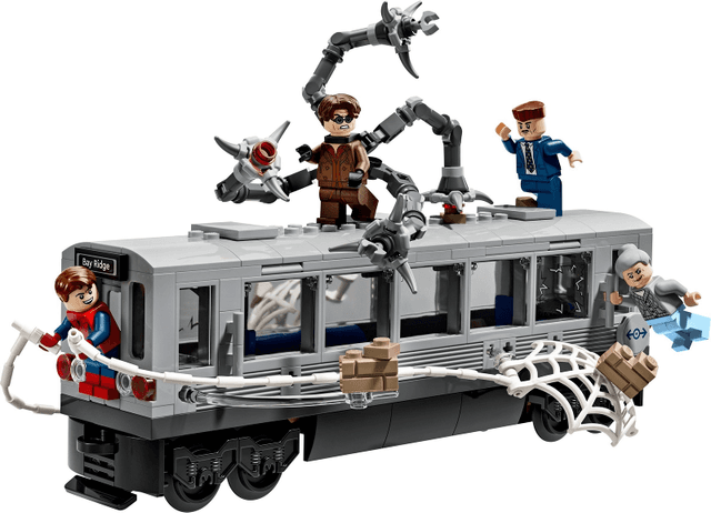 LEGO Spider-Man vs. Doc Ock Subway Train Scene (76321-1) set, 2025
