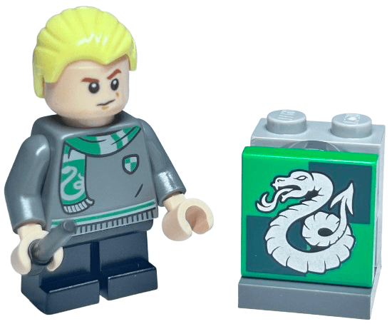 LEGO Advent Calendar 2024, Harry Potter (Day  6) - Draco Malfoy and Slytherin Tile (76438-7) set, 2024