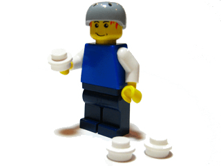 LEGO Advent Calendar 2009, City (Day  1) - Minifigure and Snowballs (7687-2) set, 2009