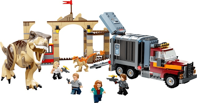 LEGO T. rex & Atrociraptor Dinosaur Breakout (76948-1) set, 2022