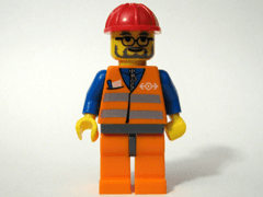 LEGO Advent Calendar 2008, City (Day 19) - Train Worker (7724-20) set, 2008