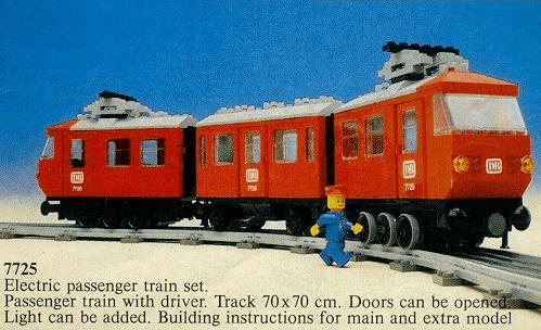 LEGO Electric Passenger Train (7725-1) set, 1981