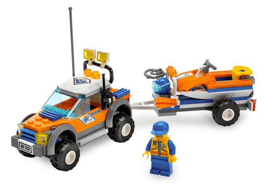 LEGO Coast Guard 4WD & Jet Scooter (7737-1) set, 2008
