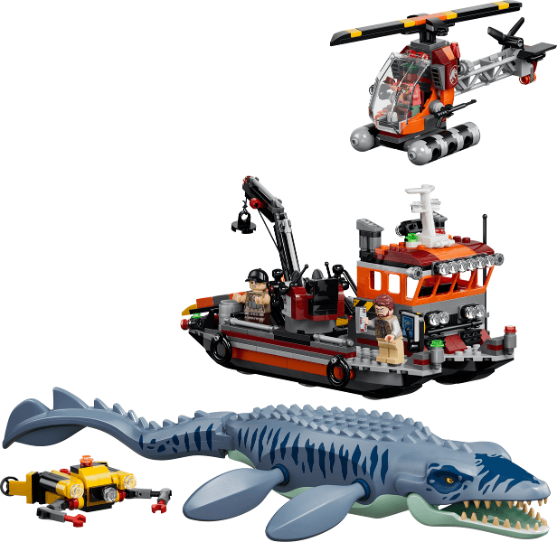 LEGO Mosasaurus Dinosaur Boat Attack (77983-1) set, 2026