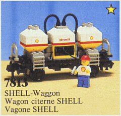 LEGO Shell Tanker Wagon (7813-1) set, 1986