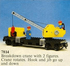 LEGO Crane Wagon with Small Container (7814-1) set, 1980