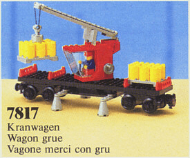 LEGO Crane Wagon (7817-1) set, 1985
