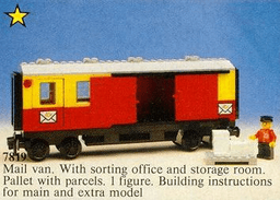 LEGO Postal Container Wagon Covered (7819-1) set