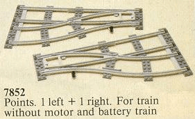 LEGO Left and Right Points Manual Gray 4.5v (7852-1) set, 1980