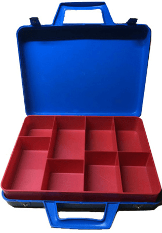 LEGO Suitcase with Tray, Blue (empty) (790-1) set, 1974