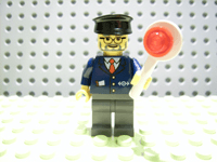 LEGO Advent Calendar 2006, City (Day 10) - Train Conductor with Signal Paddle (7904-11) set, 2006