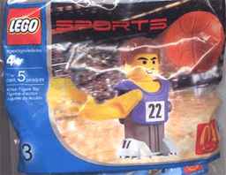 LEGO McDonald's Sports Set Number 3 - Blue Basketball Player #22 polybag (7917-1) set
