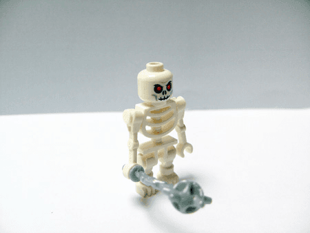 LEGO Advent Calendar 2008, Castle  (Day 4) - White Skeleton with Flail (7979-5) set, 2008