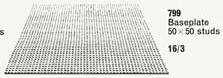 LEGO Baseplate, Gray (799-1) set