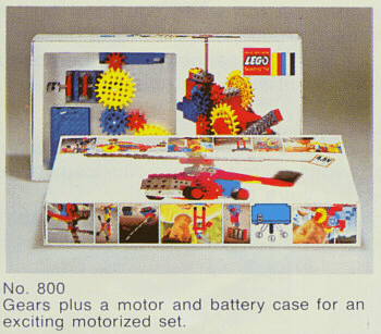 LEGO Gear Set with Motor (800-1) set, 1970