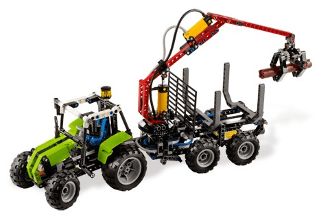 LEGO Tractor with Log Loader (8049-1) set, 2010