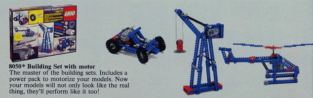 LEGO Building Set with Motor (8050-1) set, 1982