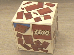 LEGO Red Roof Bricks, Shallow Pitch (812-2) set