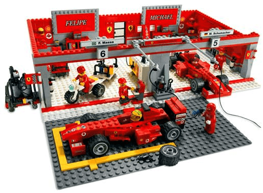 LEGO Ferrari 248 F1 Team (Schumacher Edition) (8144-1) set, 2007