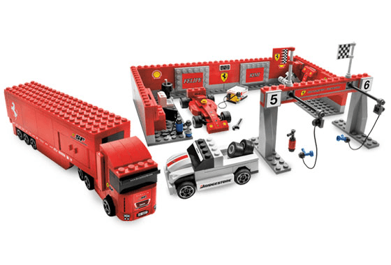 LEGO Ferrari F1 Pit (8155-1) set, 2008