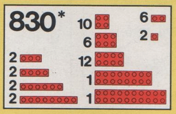 LEGO Red Bricks Parts Pack (830-1) set