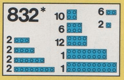 LEGO Blue Bricks Parts Pack (832-1) set