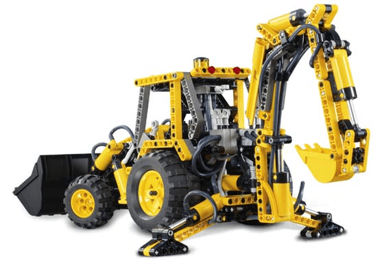 LEGO Back-hoe Loader (Backhoe) (8455-1) set, 2003