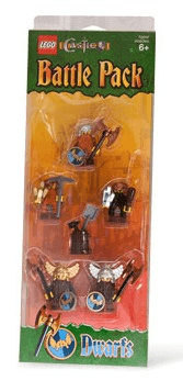 LEGO Battle Pack Dwarfs blister pack (852702-1) set