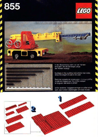 LEGO Mobile Crane (855-1) set, 1978