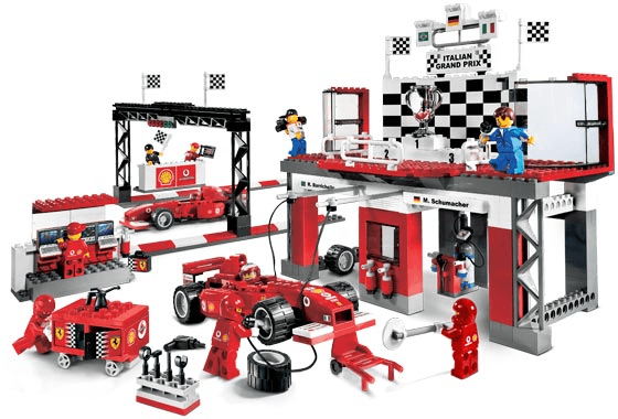 LEGO Ferrari Finish Line (8672-1) set, 2006