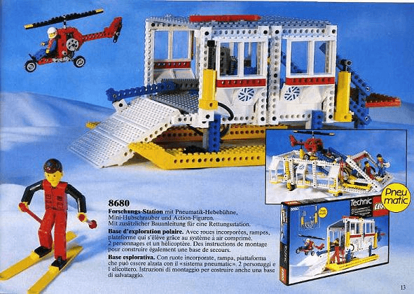 LEGO Arctic Rescue Base (8680-1) set, 1986