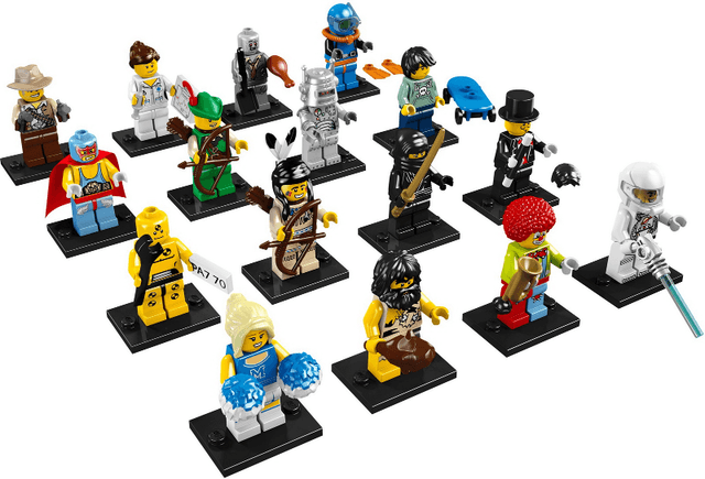 LEGO Minifigure, Series 1 (Complete Series of 16 Complete Minifigure Sets) (8683-2) set, 2010