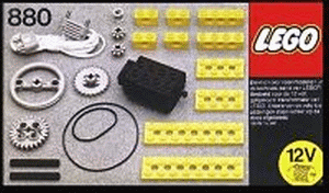 LEGO 12V Motor (880-1) set, 1979