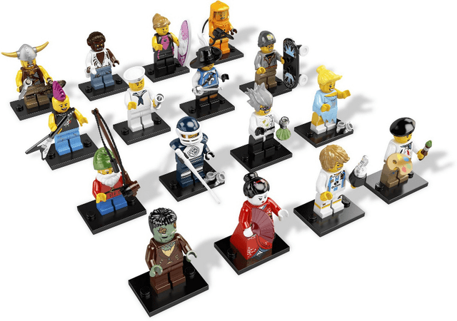 LEGO Minifigure, Series 4 (Complete Series of 16 Complete Minifigure Sets) (8804-2) set, 2011