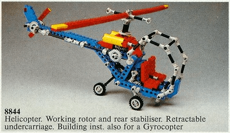 LEGO Helicopter (8844-1) set, 1981
