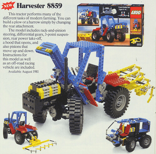 LEGO Tractor (8859-1) set, 1981