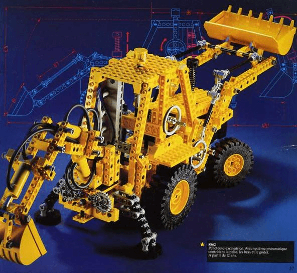 LEGO Backhoe (8862-1) set, 1989