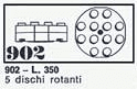 LEGO 5 Turntables (902-1) set