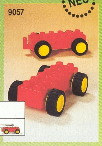 LEGO Duplo Basic Set - 2 pullback motors (9057-1) set, 1992