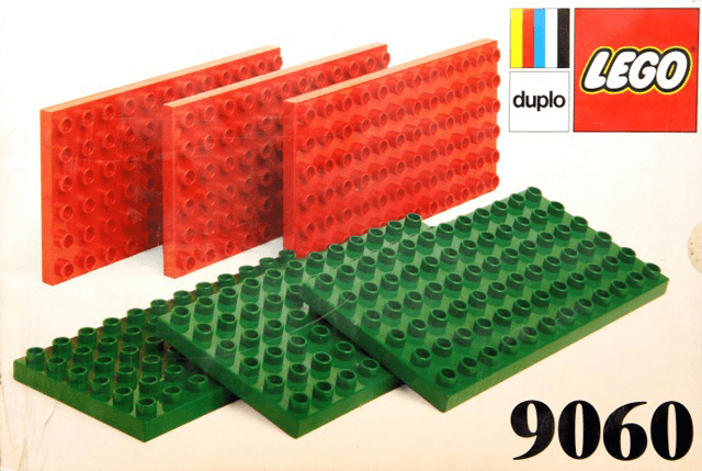 LEGO Small Duplo Building Plates (9060-1) set, 1986