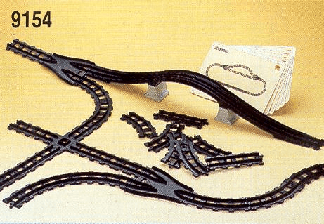 LEGO DUPLO Bridge and Rails (9154-1) set, 1989
